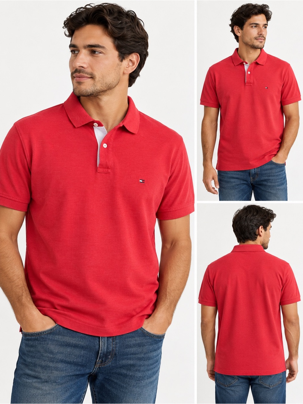Tommy Hilfiger Men's Red Polo Shirt